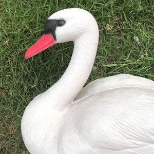 Planet Gates Garden Supplies Resin Realistic Imitation White Goose  Micro Landscape Gardening Supplies Home Garden Outdoor Patio Decoration