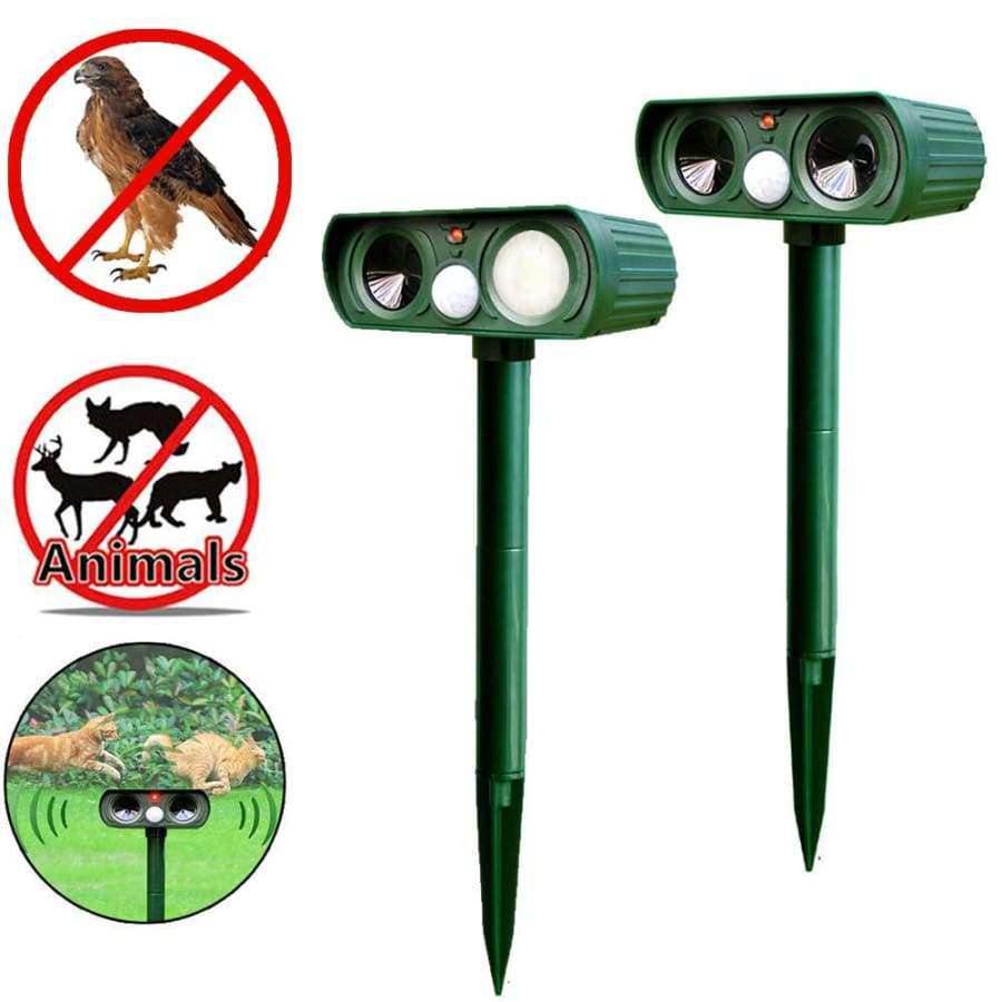 Planet Gates Garden Supplies Ultrasonic Solar Power Pest Animal Repeller Repellent Garden Bat Cats Dogs Foxes  Hogard