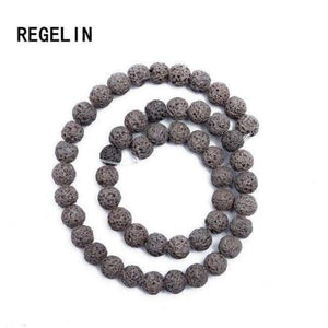 Planet Gates gary / 4MM REGELIN Colorful Volcanic Lava Stone Round Loose beads Natural Stone Rock Ball DIY For Jewelry Bracelet/Necklace Making Gift
