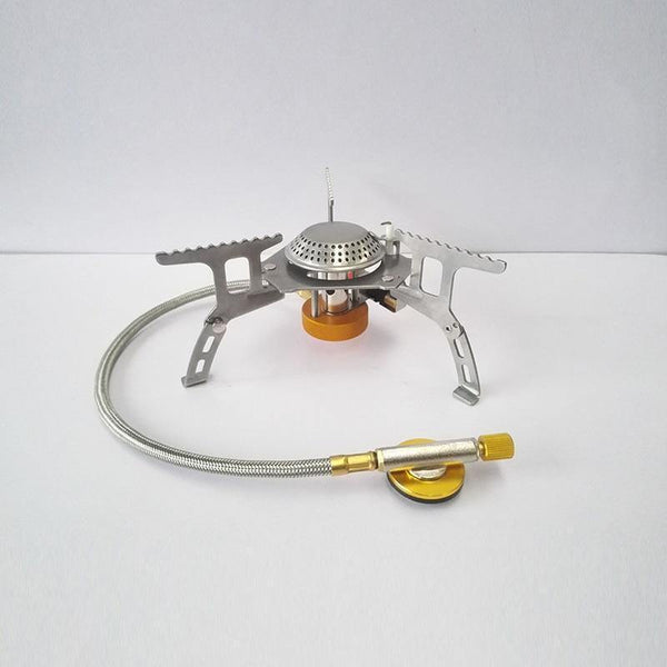 Planet Gates GAS STOVE 17*7cm Mini Camping Stoves Folding Outdoor Gas Stove Portable Furnace Cooking Picnic Split Stoves 3000W Cooker Burners