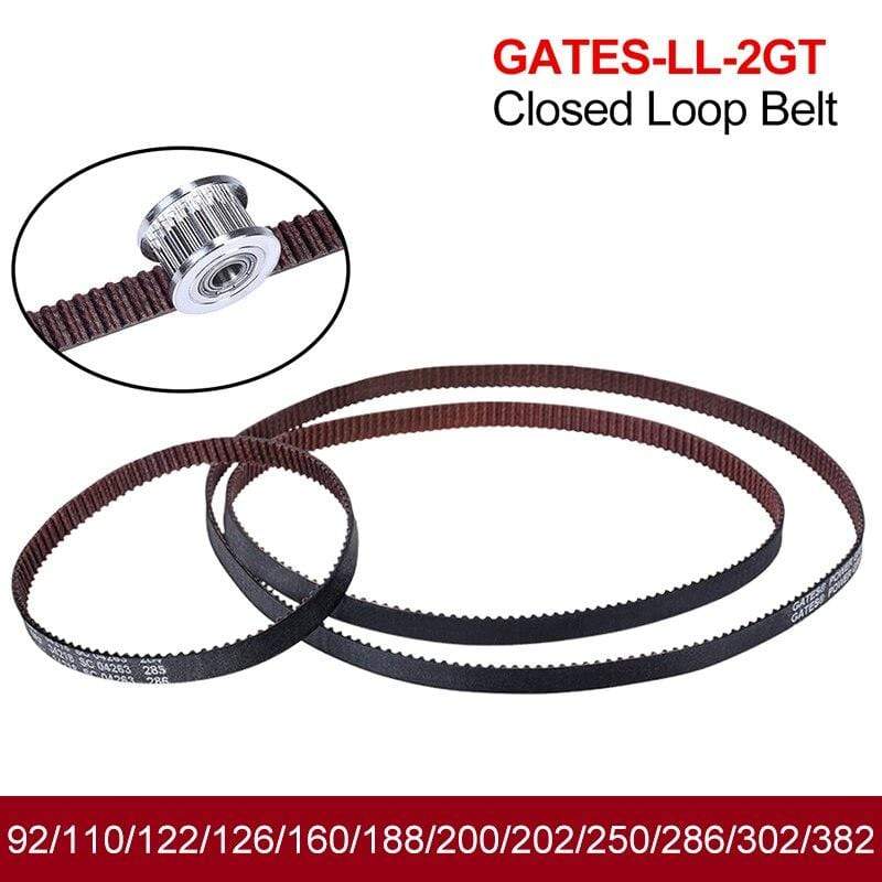 Planet Gates GATES-LL-2GT Closed Loop Timing Belt GT2 synchronous belt 6MM Fiberglass Reinforced Belt 3D Printer Parts for Ender3 cr10 Anet