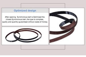 Planet Gates GATES-LL-2GT Closed Loop Timing Belt GT2 synchronous belt 6MM Fiberglass Reinforced Belt 3D Printer Parts for Ender3 cr10 Anet