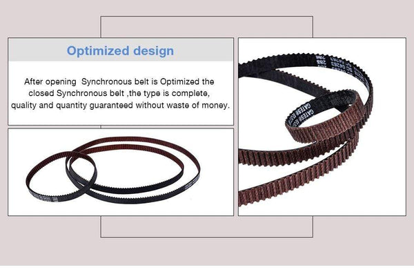 Planet Gates GATES-LL-2GT Closed Loop Timing Belt GT2 synchronous belt 6MM Fiberglass Reinforced Belt 3D Printer Parts for Ender3 cr10 Anet