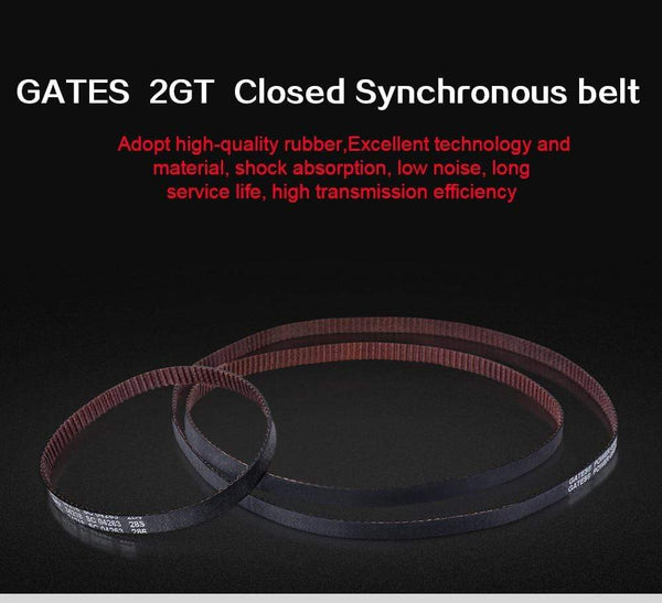 Planet Gates GATES-LL-2GT Closed Loop Timing Belt GT2 synchronous belt 6MM Fiberglass Reinforced Belt 3D Printer Parts for Ender3 cr10 Anet
