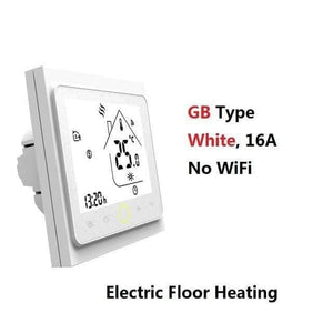Planet Gates GB White (NO WiFi) AC95~240V WiFi Temperature Controller Electric Floor Heating Water/Gas Boiler Thermostat Works with Google Home Alexa