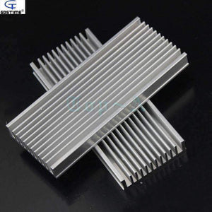 Planet Gates Gdstime 5pcs 120x50x12mm Aluminum Heatsink Radiator Router Heat Sink Chip Electronic Products Cooling Fan 120mm x 25mm x 12mm