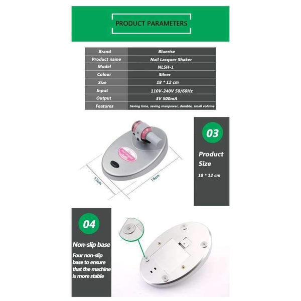 Planet Gates Gel Nail Polish Paint Shaker Nail Lacquer Manicure Machine Tools Use For Nails Art Glue Tattoo ink Remove The Precipitate