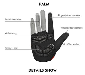 Planet Gates Gel Padded Cycling Gloves Full Finger Road Bicycle Outdoor Sports Skiing Gloves Men Women Racing Climbing MTB Bike Gloves