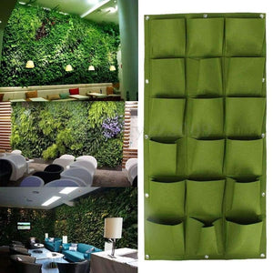 Planet Gates Generic 18-Pocket Hanging Vertical Yard Wall Planter Bag Indoor/Outdoor Herb Pot Flowerpot Planter Growth Bags Gardening Supply