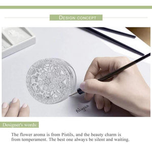 Planet Gates Genuine 925 Sterling Silver Blooming Buds Clear Cubic Zircon Beads Charms fit Bracelets DIY Jewelry Making SCC923