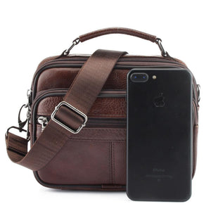Planet Gates Genuine Cowhide Leather Shoulder Bag Small Messenger Bags Men Travel Crossbody Bag Handbags New Fashion Men Bag Flap