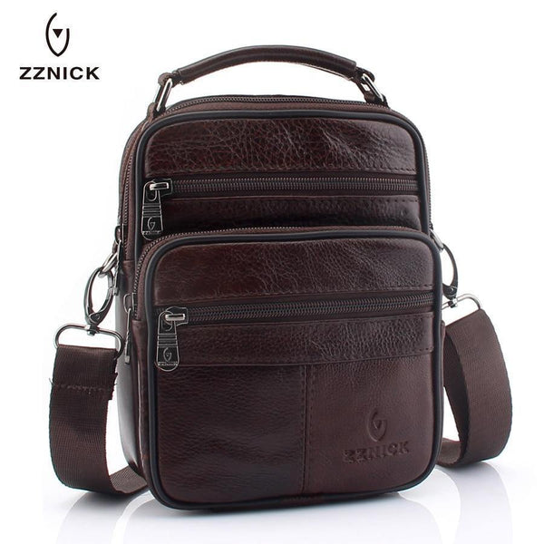 Planet Gates Genuine Cowhide Leather Shoulder Bag Small Messenger Bags Men Travel Crossbody Bag Handbags New Fashion Men Bag Flap