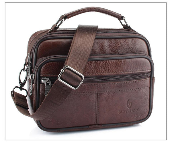 Planet Gates Genuine Cowhide Leather Shoulder Bag Small Messenger Bags Men Travel Crossbody Bag Handbags New Fashion Men Bag Flap