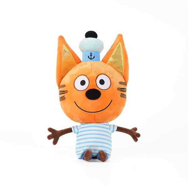 Planet Gates Genuine kid e cats Russian Три кота My Family Three Happy Cats Plush Doll Cookie Candy Pudding Happy Cat Doll Toy Children Gift