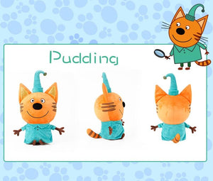 Planet Gates Genuine kid e cats Russian Три кота My Family Three Happy Cats Plush Doll Cookie Candy Pudding Happy Cat Doll Toy Children Gift