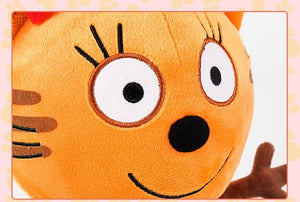 Planet Gates Genuine kid e cats Russian Три кота My Family Three Happy Cats Plush Doll Cookie Candy Pudding Happy Cat Doll Toy Children Gift