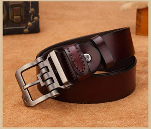 Planet Gates Genuine leather belt for men gift designer belts men's high quality Cowskin Personality buckle,Vintage jeans