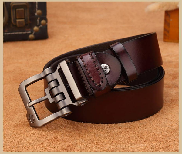 Planet Gates Genuine leather belt for men gift designer belts men's high quality Cowskin Personality buckle,Vintage jeans