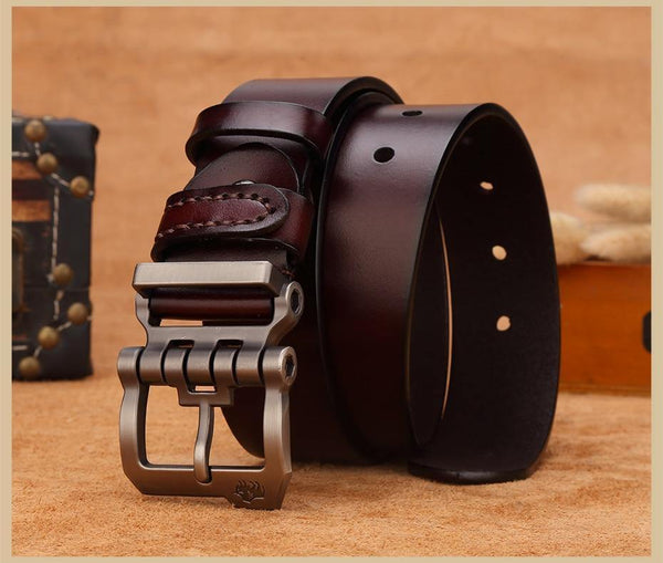 Planet Gates Genuine leather belt for men gift designer belts men's high quality Cowskin Personality buckle,Vintage jeans