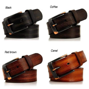 Genuine Leather Belts Men Luxury Brand Designer High Quality Business Strap Male Wide Pin Buckle For Jeans