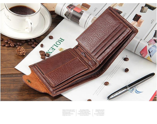 Planet Gates Genuine Leather Brand Men Wallets Design Short Small Wallets Male Mens Purses Card Holder Carteras