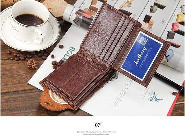 Planet Gates Genuine Leather Brand Men Wallets Design Short Small Wallets Male Mens Purses Card Holder Carteras