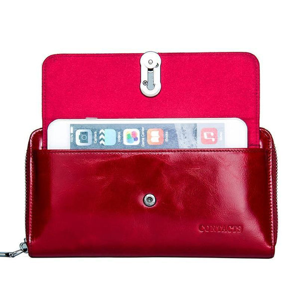 Planet Gates Genuine Leather Clutches Women Bag Coin Purse Handbag Passport Cover Long Wallets Fashion Card holder Wallet