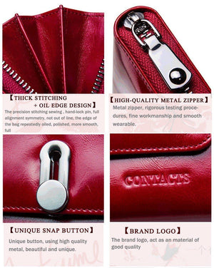 Planet Gates Genuine Leather Clutches Women Bag Coin Purse Handbag Passport Cover Long Wallets Fashion Card holder Wallet