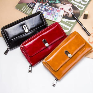 Planet Gates Genuine Leather Clutches Women Bag Coin Purse Handbag Passport Cover Long Wallets Fashion Card holder Wallet
