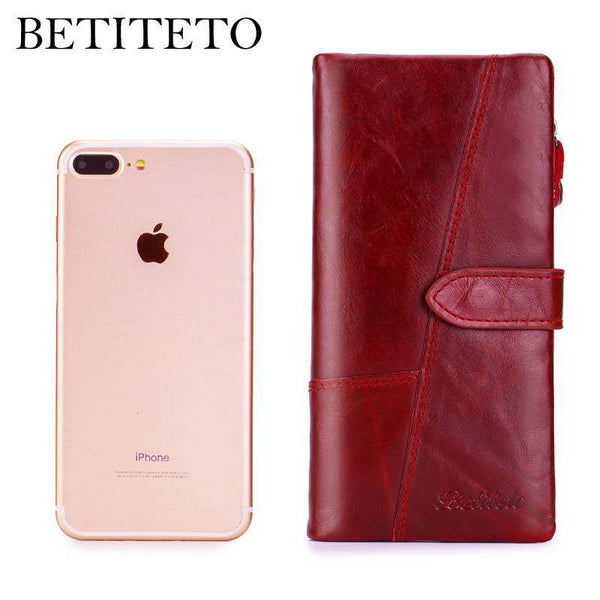 Planet Gates Genuine Leather Coin Purse Women Wallet Female Carteras Handy Clutch Portomonee Partmone Phone Bag Cuzdan