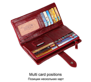 Planet Gates Genuine Leather Coin Purse Women Wallet Female Carteras Handy Clutch Portomonee Partmone Phone Bag Cuzdan