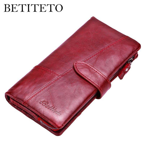 Planet Gates Genuine Leather Coin Purse Women Wallet Female Carteras Handy Clutch Portomonee Partmone Phone Bag Cuzdan