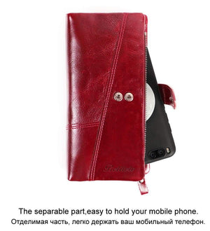 Planet Gates Genuine Leather Coin Purse Women Wallet Female Carteras Handy Clutch Portomonee Partmone Phone Bag Cuzdan