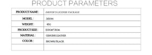 Planet Gates Genuine Leather Driver's License Bag For Audi Audi Kia Classical Wallet Purse Notecase Car M Logo Driver Licence Package For BMW