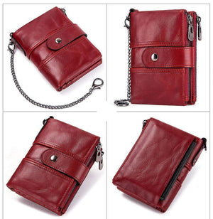 Planet Gates Genuine Leather Free Engraving Quality Wallet Women Crazy Horse Wallets Coin Purse Short Male Mini Money Bag Girls