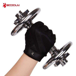 Planet Gates Genuine Leather Gym Weight Lifting Gloves Men Body Building Training Sports Fitness Exercise Pig Black Gloves Male