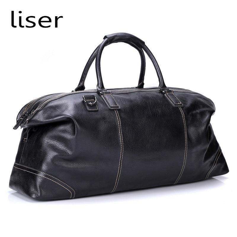Planet Gates Genuine Leather Handbags For Men Large-Capacity Portable Shoulder Bag Men's Casual Travel Bags Package
