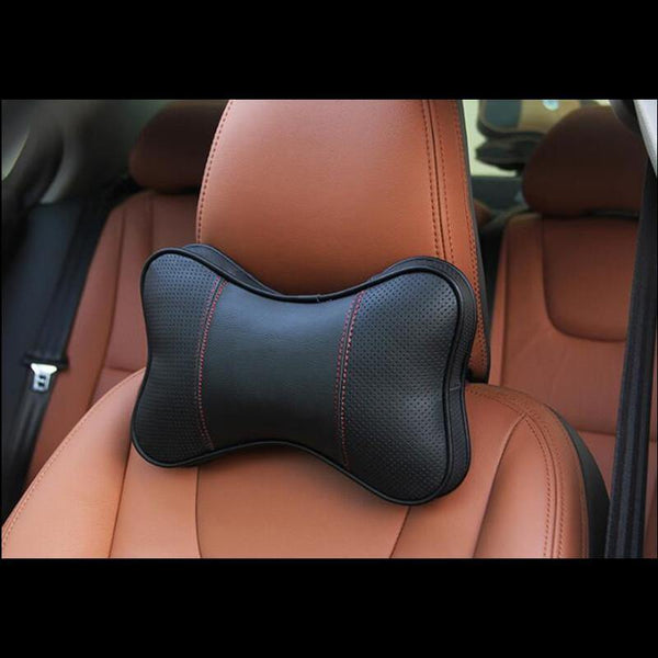 Planet Gates Genuine leather Head pillow Neck pillow Car styling for Volvo XC60 S60 V60 V40 XC90 S80 auto interior accessories