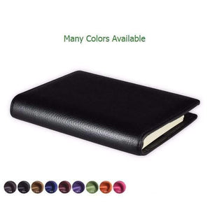 Planet Gates Genuine Leather Logo Custom A5 Notebook Cowhide Travelers Loose leaf Office Commercial Writing Pads Diary Rings Binder
