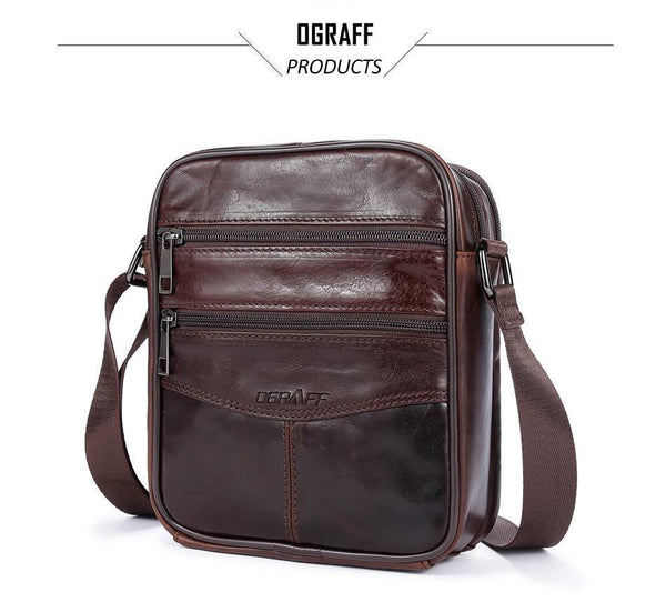 Planet Gates Genuine Leather Men Bag Casual Business Leather Mens Messenger Bag Vintage Men's Crossbody Bag bolsas male