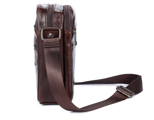 Planet Gates Genuine Leather Men Bag Casual Business Leather Mens Messenger Bag Vintage Men's Crossbody Bag bolsas male