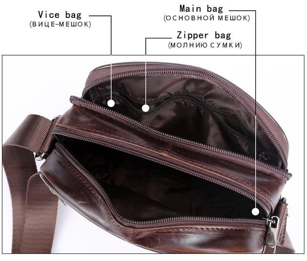 Planet Gates Genuine Leather Men Bag Casual Business Leather Mens Messenger Bag Vintage Men's Crossbody Bag bolsas male