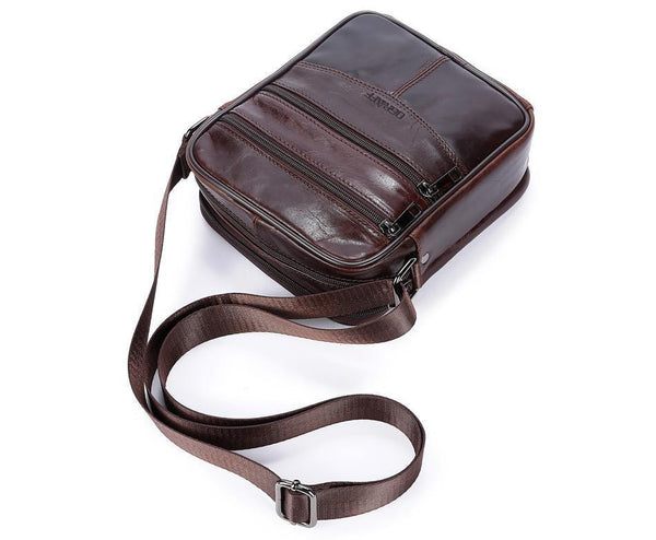 Planet Gates Genuine Leather Men Bag Casual Business Leather Mens Messenger Bag Vintage Men's Crossbody Bag bolsas male