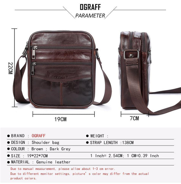 Planet Gates Genuine Leather Men Bag Casual Business Leather Mens Messenger Bag Vintage Men's Crossbody Bag bolsas male