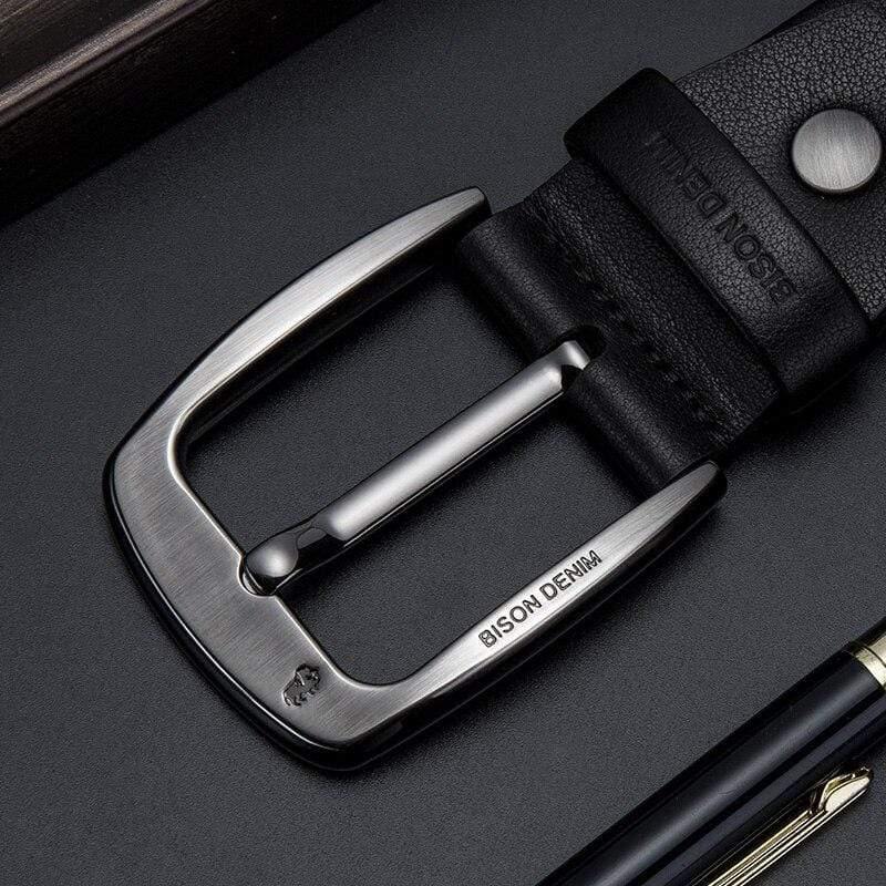 Genuine Leather Men Belt High Quality Luxury Strap Classic Vintage Pin Buckle Male Belt Jeans Belt For Men