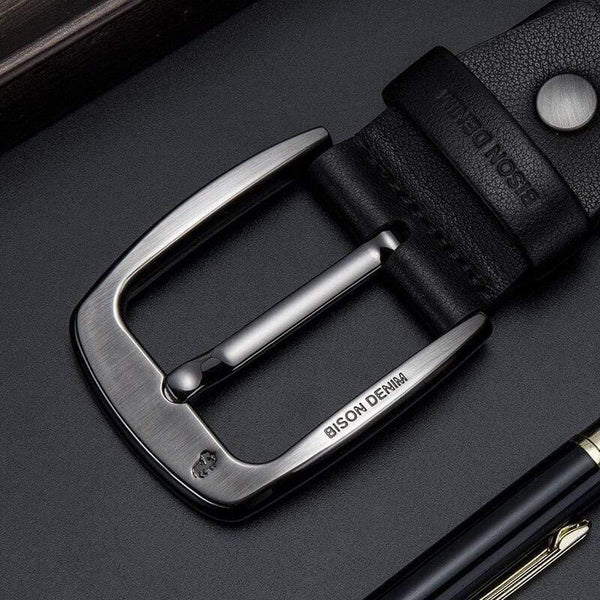 Genuine Leather Men Belt High Quality Luxury Strap Classic Vintage Pin Buckle Male Belt Jeans Belt For Men