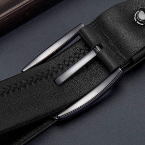 Genuine Leather Men Belt High Quality Luxury Strap Classic Vintage Pin Buckle Male Belt Jeans Belt For Men