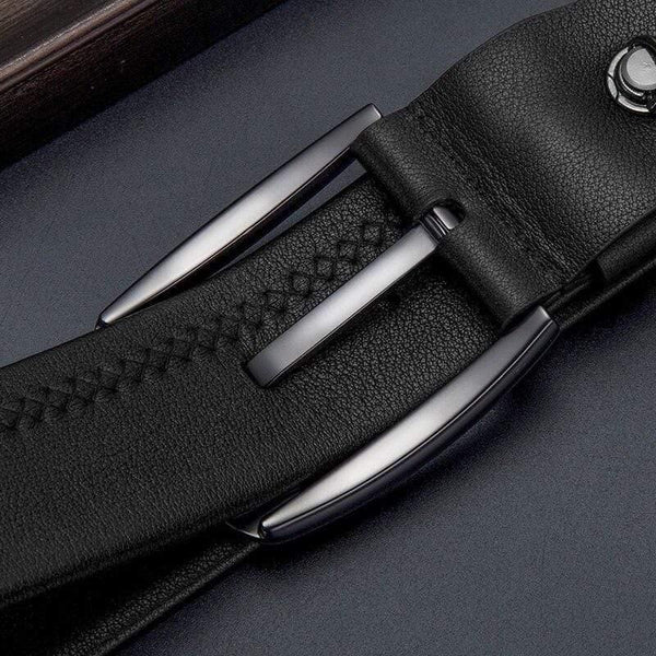 Genuine Leather Men Belt High Quality Luxury Strap Classic Vintage Pin Buckle Male Belt Jeans Belt For Men