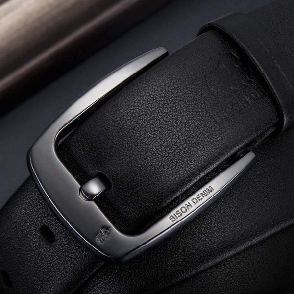 Genuine Leather Men Belt High Quality Luxury Strap Classic Vintage Pin Buckle Male Belt Jeans Belt For Men