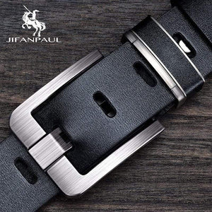 Genuine Leather Men Belts Fashion Alloy Belts Buckle Luxury Brand Jeans Belts For Men Business Belt Male